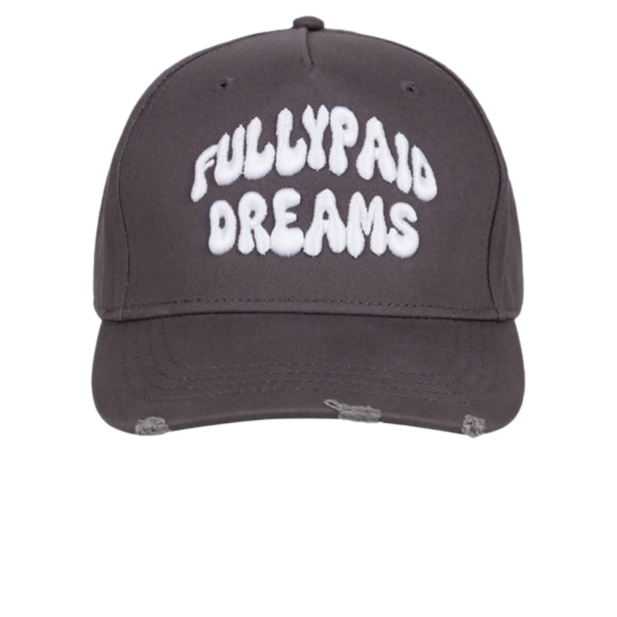 Front view of Fully Paid Dreams Grey Cap